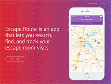 Tablet Screenshot of escaperouteapp.com
